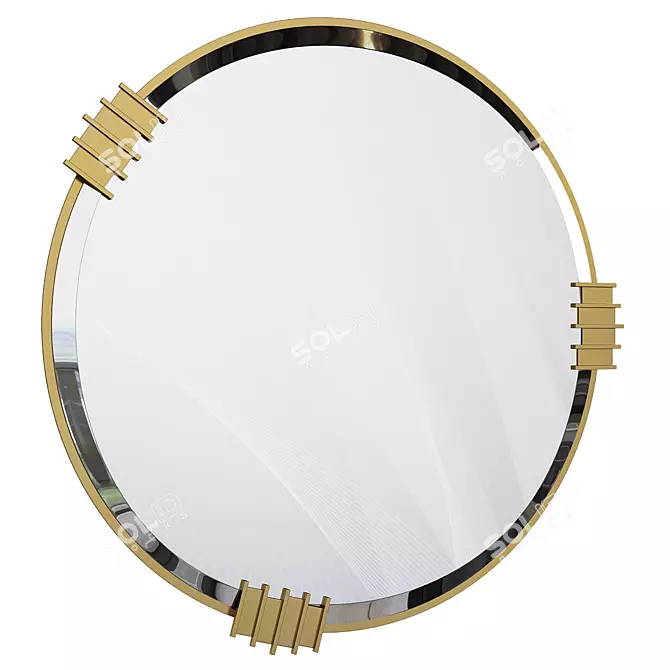 Elegant Vertigo Mirror 3D model image 1