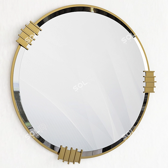 Elegant Vertigo Mirror 3D model image 2