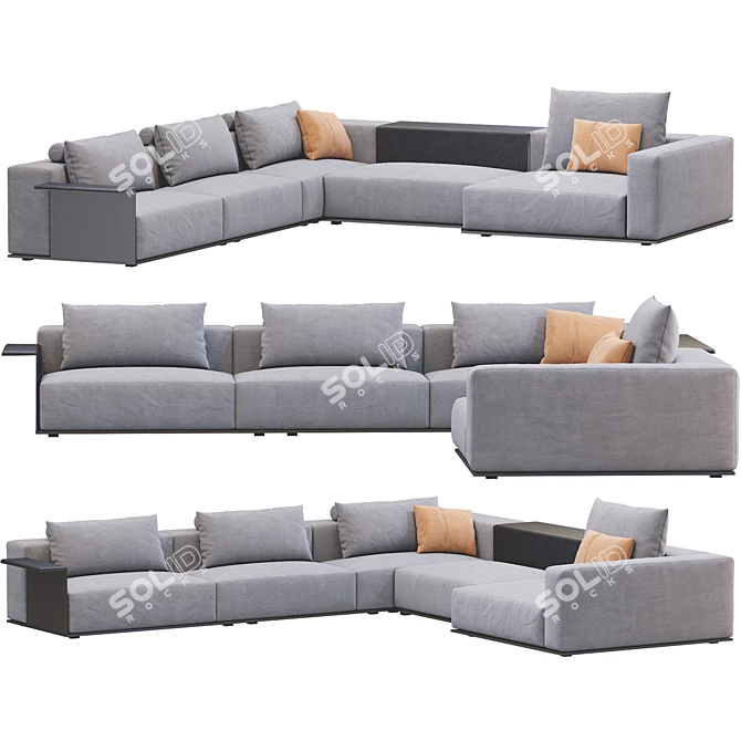 Poliform Westside Sofa: Elegant and Modern 3D model image 1