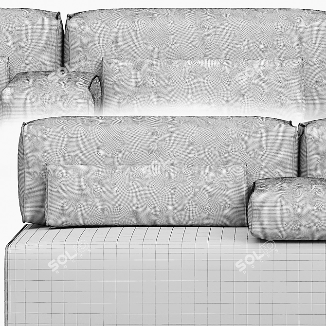 Luxurious Leolux Sofa for the German Home 3D model image 7