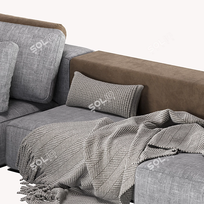 Poliform Westside Modular Sofa - Modern Design 3D model image 7