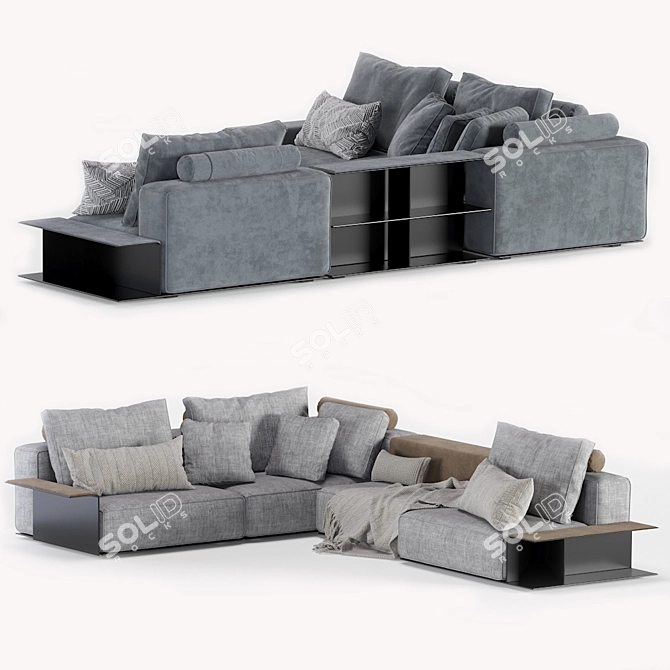 Poliform Westside Modular Sofa - Modern Design 3D model image 1