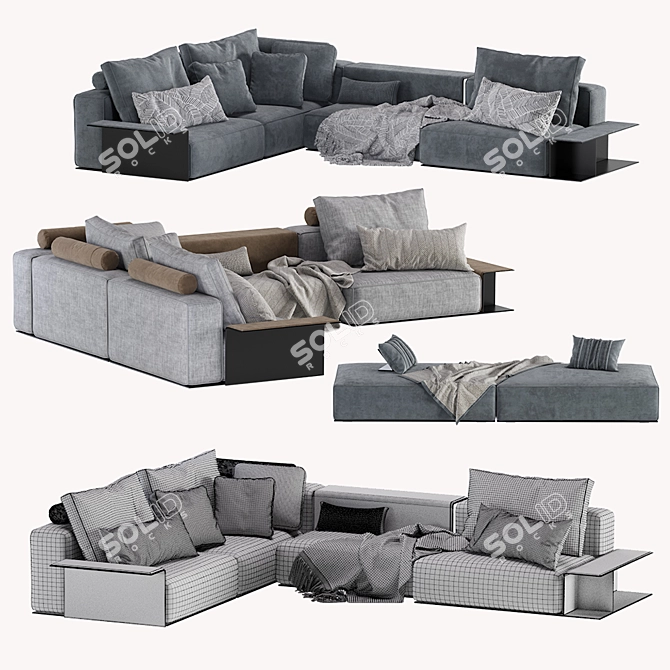 Poliform Westside Modular Sofa - Modern Design 3D model image 4