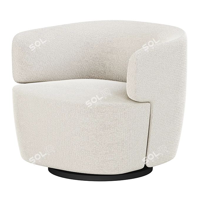 Modern Elegance: ELAIN Armchair 3D model image 4