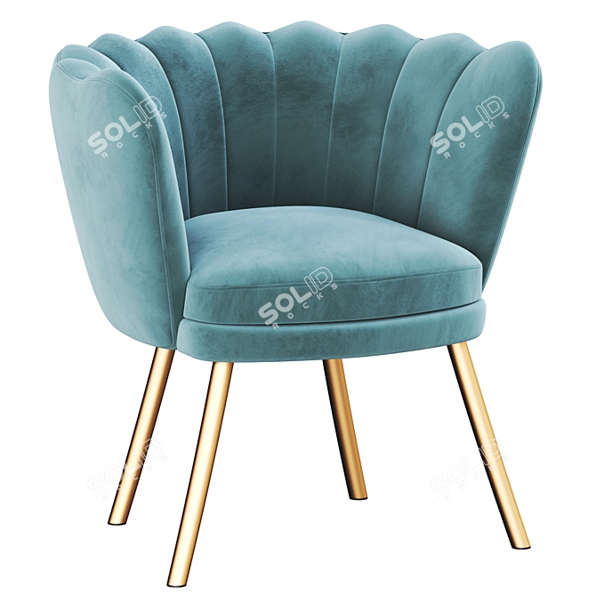 Modern Living Room Armchair 3D model image 1