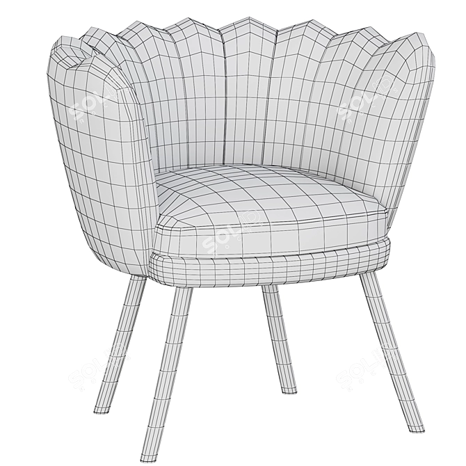 Modern Living Room Armchair 3D model image 5