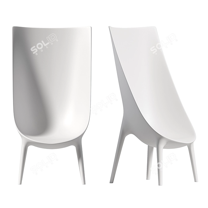 Sleek Driade Out/In Armchair 3D model image 2