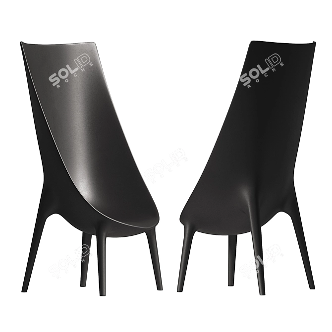 Sleek Driade Out/In Armchair 3D model image 3