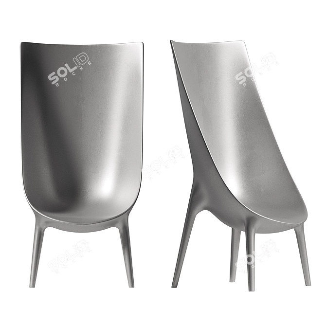 Sleek Driade Out/In Armchair 3D model image 4