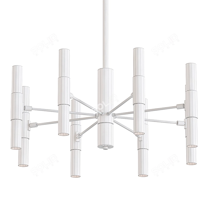 Jemimah Hi-Tech Pendant Light 3D model image 2