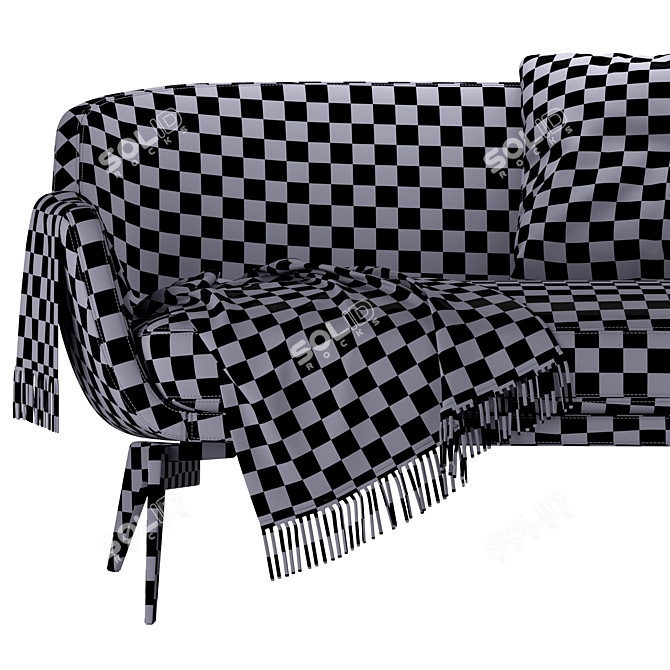 Sleek and Stylish: Minotti Belt Sofa 3D model image 5