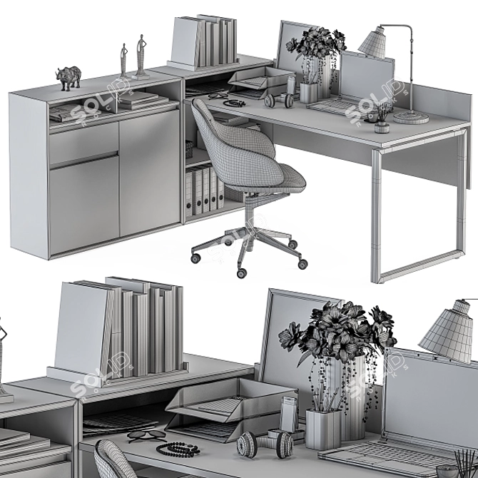 ErgoFlex Employee Set 3D model image 5