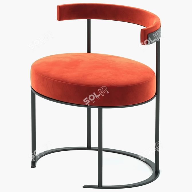 Elegant Giopagani Chair 3D model image 1