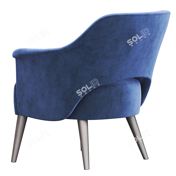 Contemporary Tirolo WINGS Armchair 3D model image 5