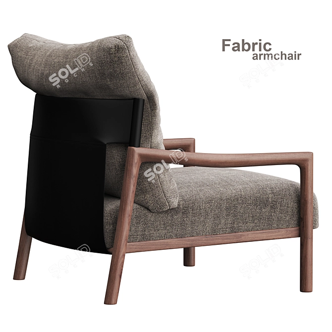 Elegant Porada Vera Armchair 3D model image 4