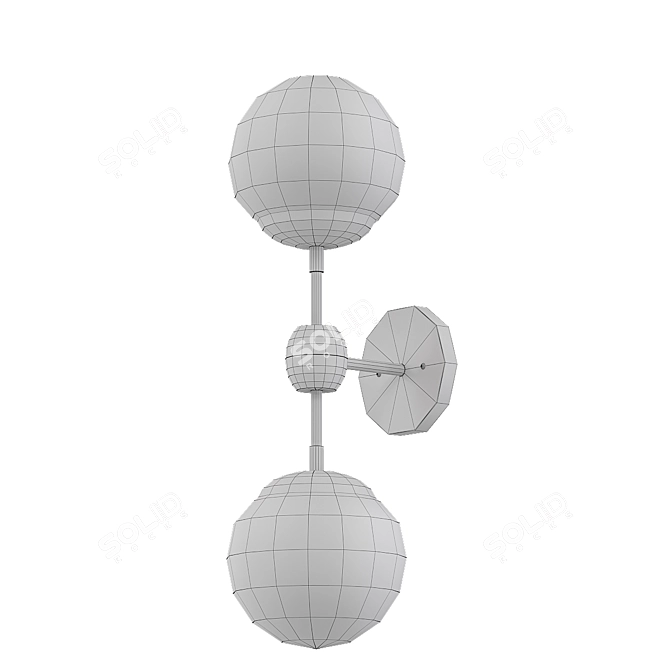 Minimalist Modo Sconce: Modern Lighting Solution 3D model image 2