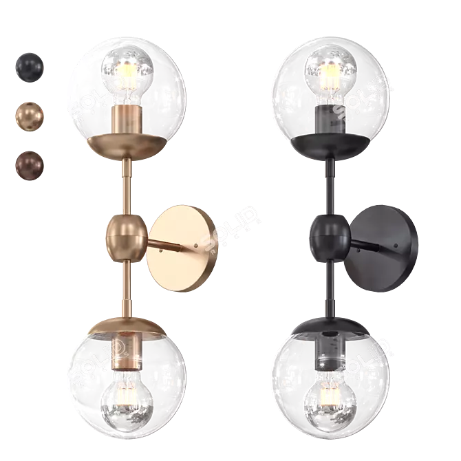 Minimalist Modo Sconce: Modern Lighting Solution 3D model image 3