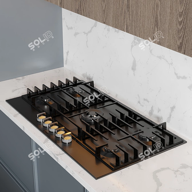 Bosch Kitchen No 18 - Versatile and Stylish Kitchen Appliance 3D model image 3