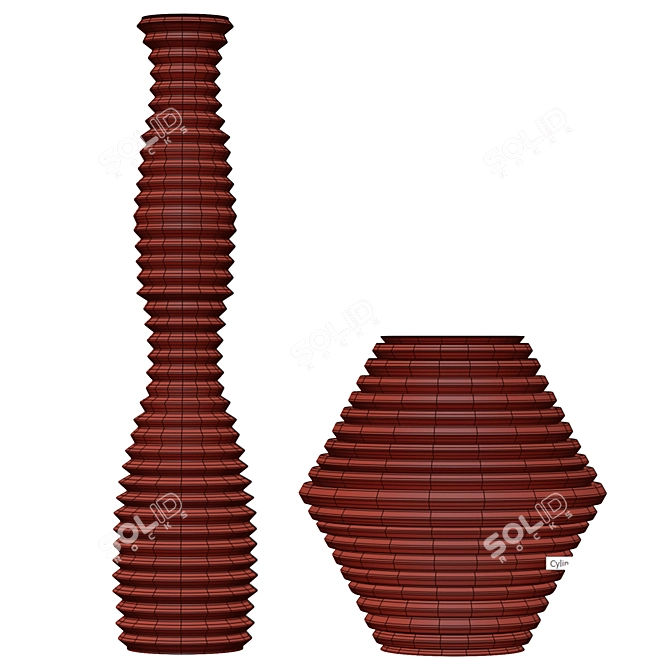 Pimar Zig Zag Sculptural Table 3D model image 2