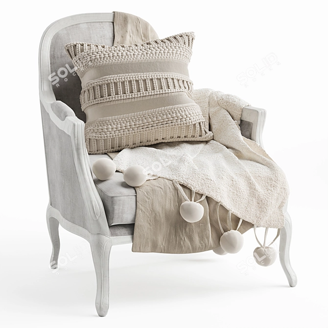Kusk Desondo Chair: Stylish and Comfortable 3D model image 1