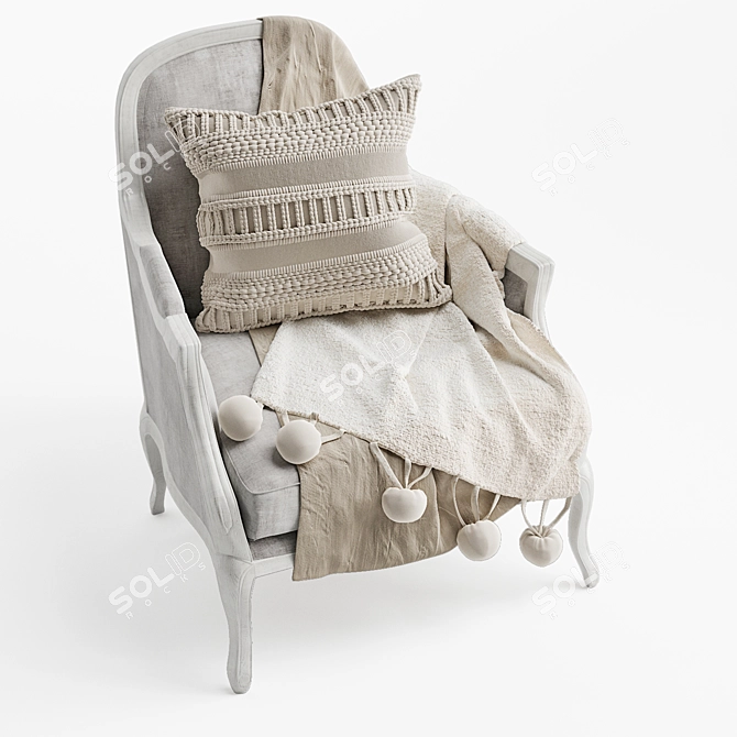 Kusk Desondo Chair: Stylish and Comfortable 3D model image 4