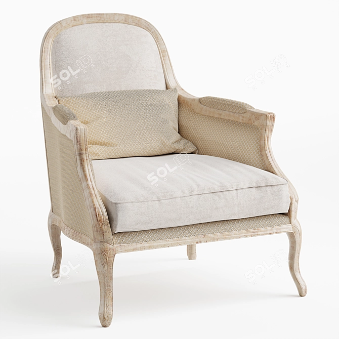 Desondo Kusk Chair: Stylish and Comfortable 3D model image 1