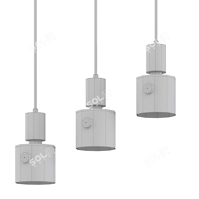 Elegant Bessi Pendant: Modern Lighting 3D model image 2