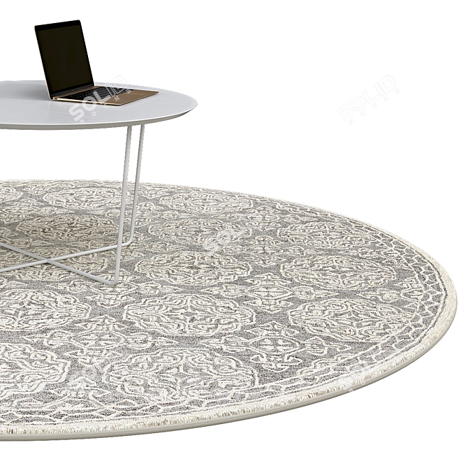 Elegant Circle Rugs: No. 251 3D model image 2