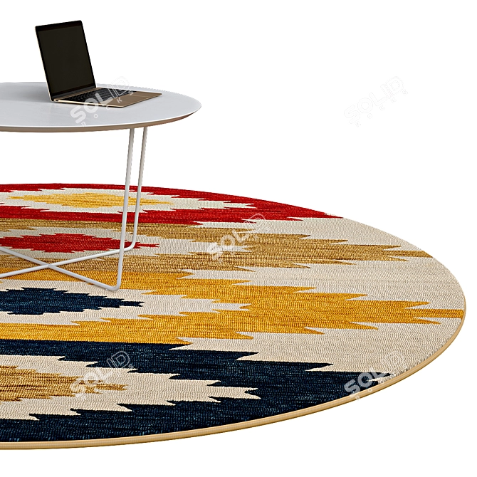 Elegant Circle Rugs | No. 253 3D model image 2