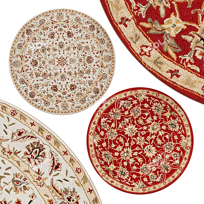 Round Rugs | Vintage Collection 3D model image 1