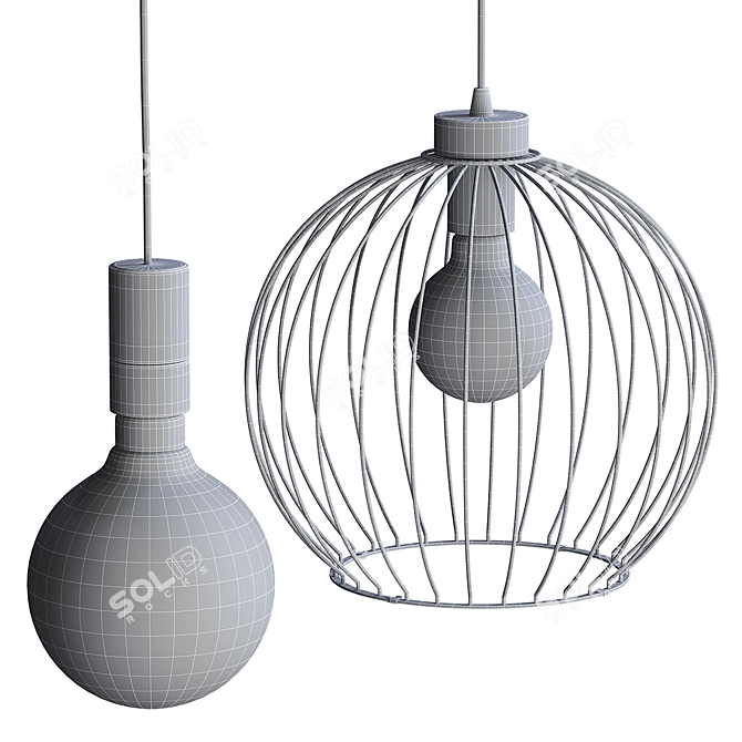 IKEA Grindfallet Molnart Pendant 3D model image 2
