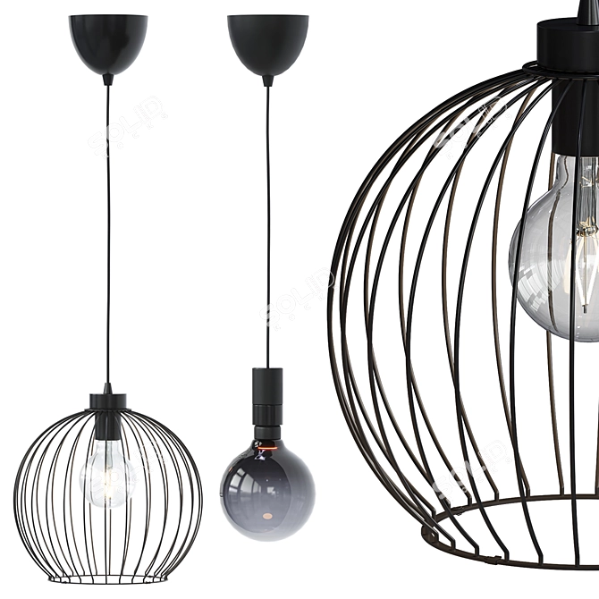 IKEA Grindfallet Molnart Pendant 3D model image 4