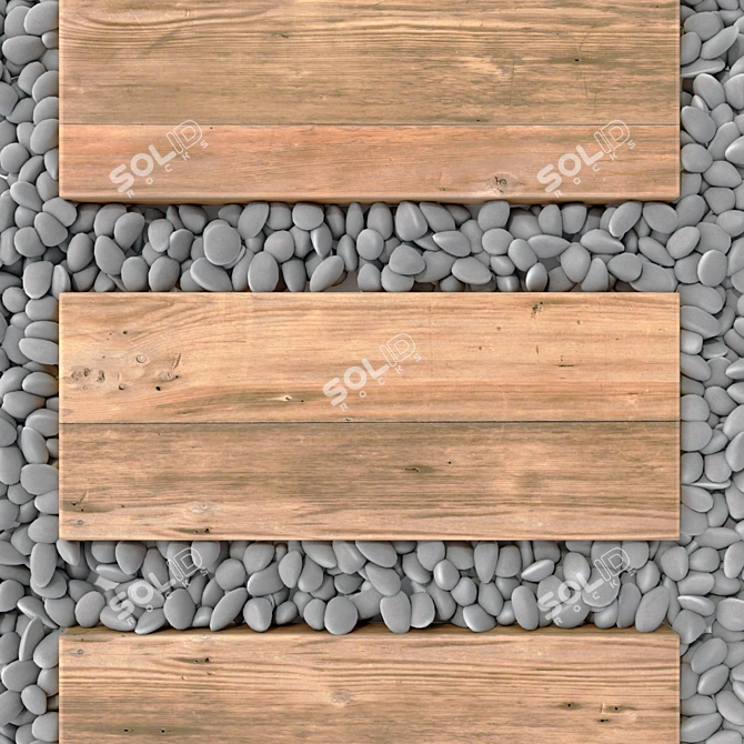 Smooth Pebble Road Collection 3D model image 4