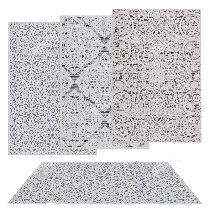 Versatile Rug Set - 6 Designs, 3D Models 3D model image 1