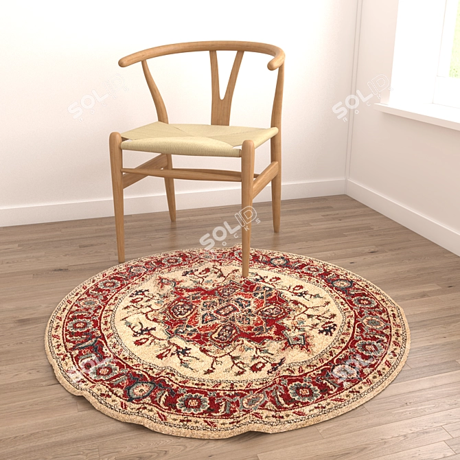 8-Piece Assorted Rugs Set 3D model image 2