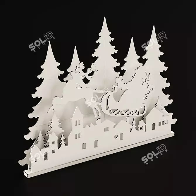 Festive Holiday Decor 2015 3D model image 5