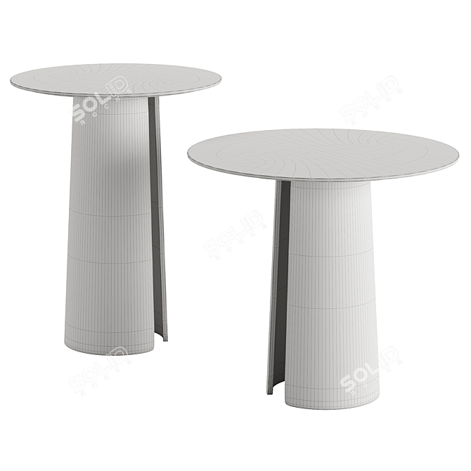 Elegant Poliform Glass Coffee Table 3D model image 5