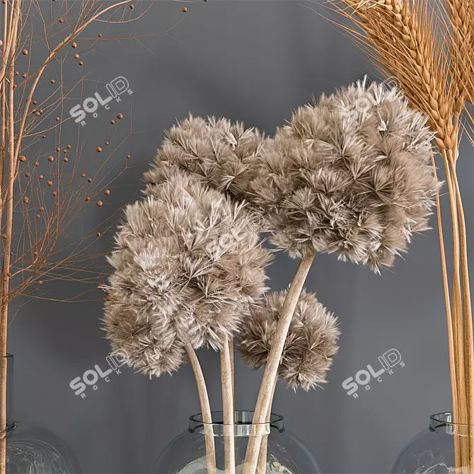 Autumn Splendor Bouquet 3D model image 2