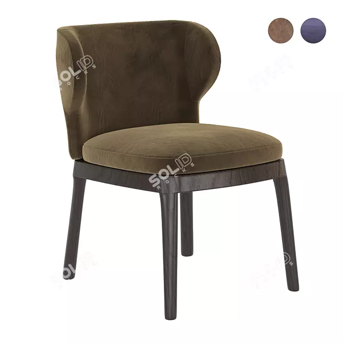 Bonaldo Joy Chair: Sleek & Compact 3D model image 1