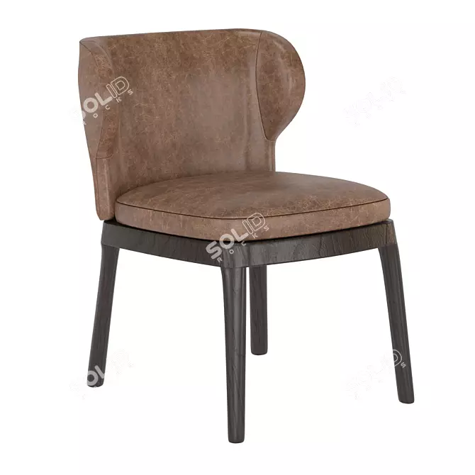 Bonaldo Joy Chair: Sleek & Compact 3D model image 2