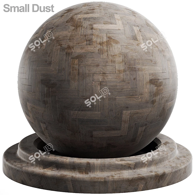 3-in-1 Surface Dust and Herringbone Parquet 3D model image 2