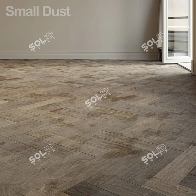 3-in-1 Surface Dust and Herringbone Parquet 3D model image 3