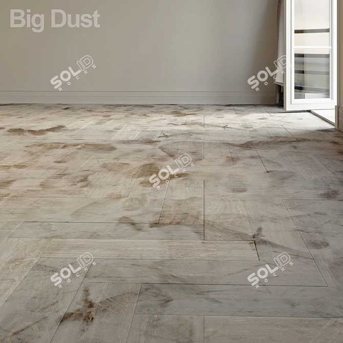 3-in-1 Surface Dust and Herringbone Parquet 3D model image 5