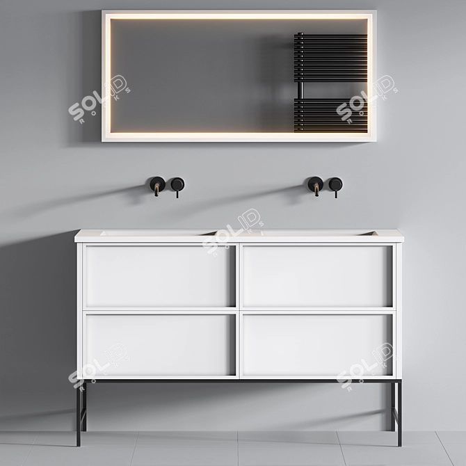 Luxury Bath Set: 3D Max 2015 220x50x160 3D model image 5