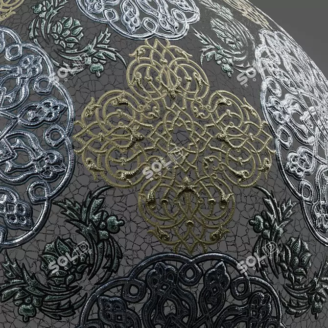 Elegant Lace 06 | 4K Embroidery 3D model image 5