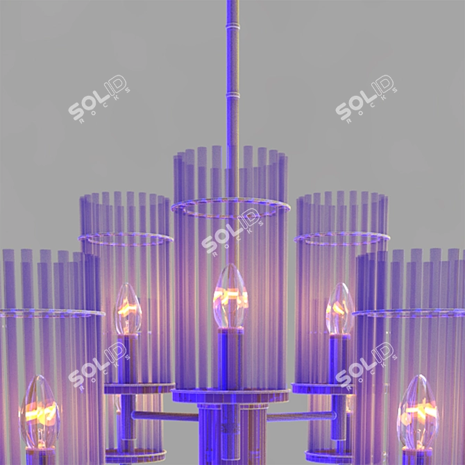 Elegant ODEON Formia Chandelier | Stylish Lighting Solution 3D model image 4