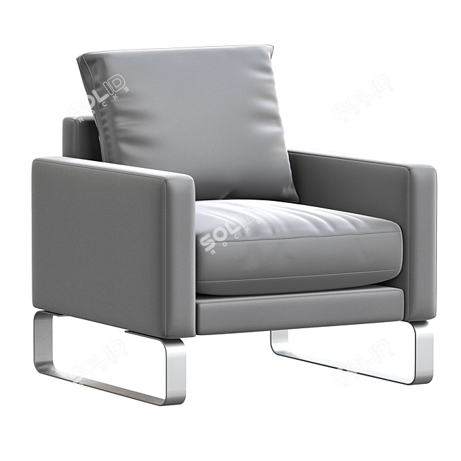 Elegant Rolf Benz Chair: 2014 Version 3D model image 3