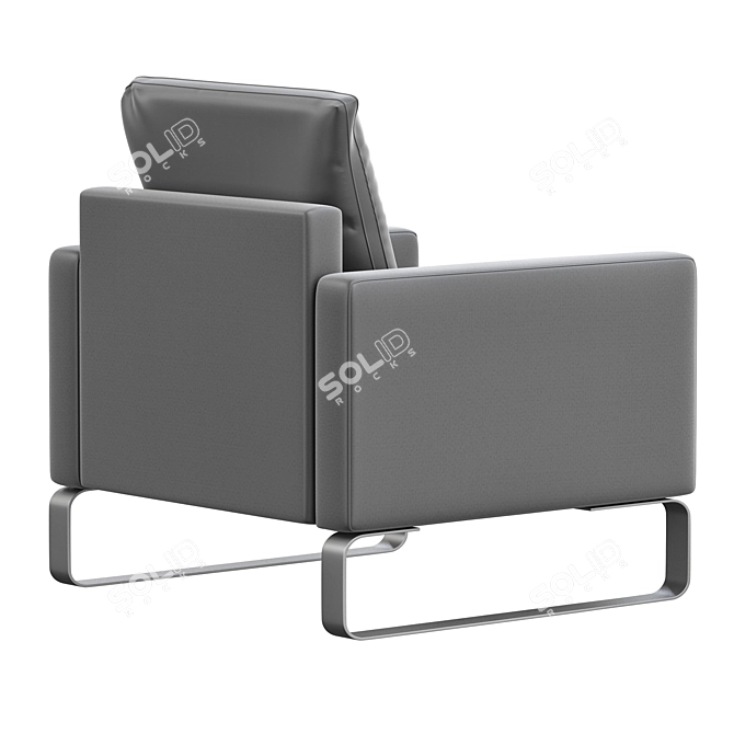 Elegant Rolf Benz Chair: 2014 Version 3D model image 4