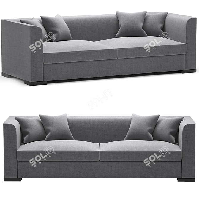 2015 Flexform Sofa: Versatile, Stylish, and Comfortable 3D model image 1