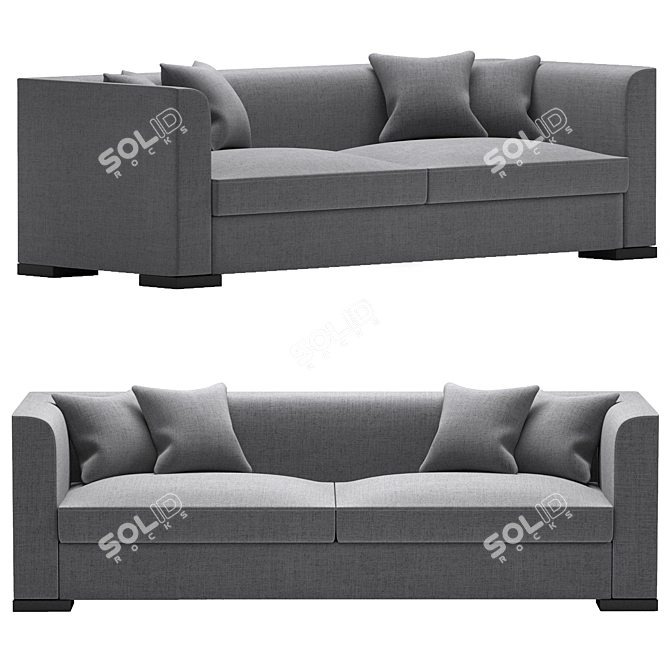 2015 Flexform Sofa: Versatile, Stylish, and Comfortable 3D model image 3